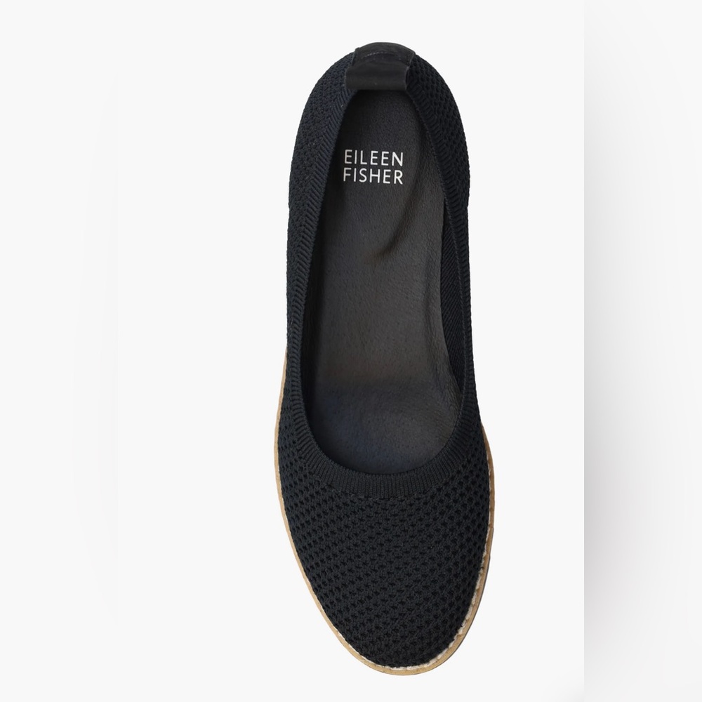 Eileen Fisher Women’s Black Etta Slip-On Flat NWT Size 9 - Picture 3 of 11
